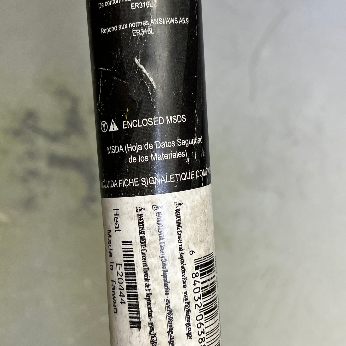 HARRIS (10 LBS) 316L Stainless Steel TIG Welding Rod 3/32" X 36" Silver 316LT50