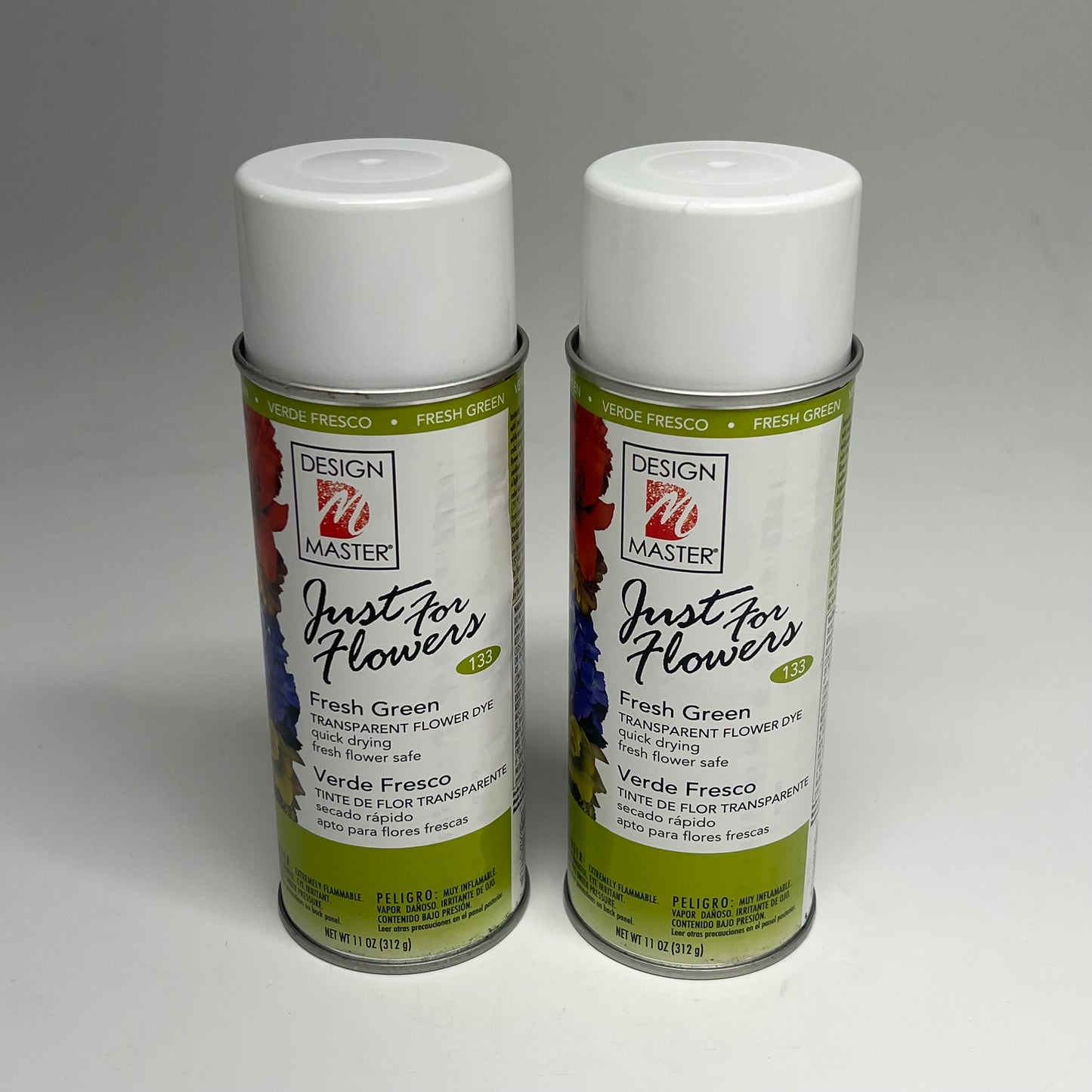DESIGN MASTER (2 PACK) Just For Flowers Transparent Dye Spray 11 Oz Fresh Green