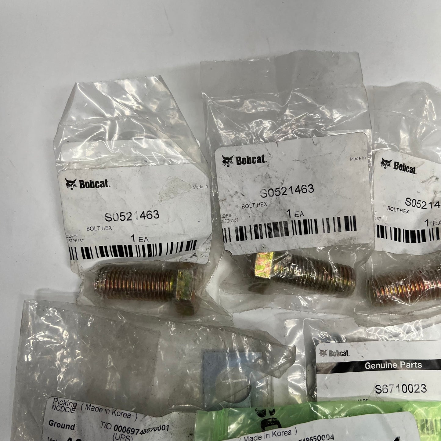 ZA@ BOBCAT (LOT OF 7) Assorted Genuine Oem Parts for Doosan