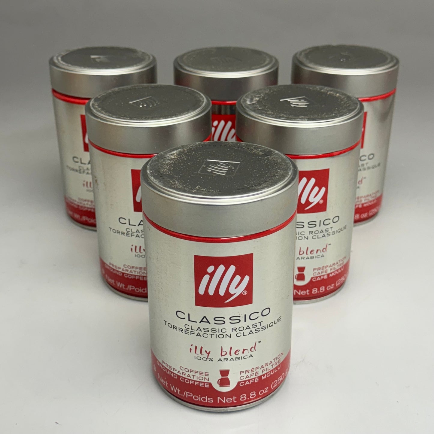 ILLY BLEND Classico Classic Roast Coffee (6-PK) 100% Arabica 8.8oz Exp 4/25