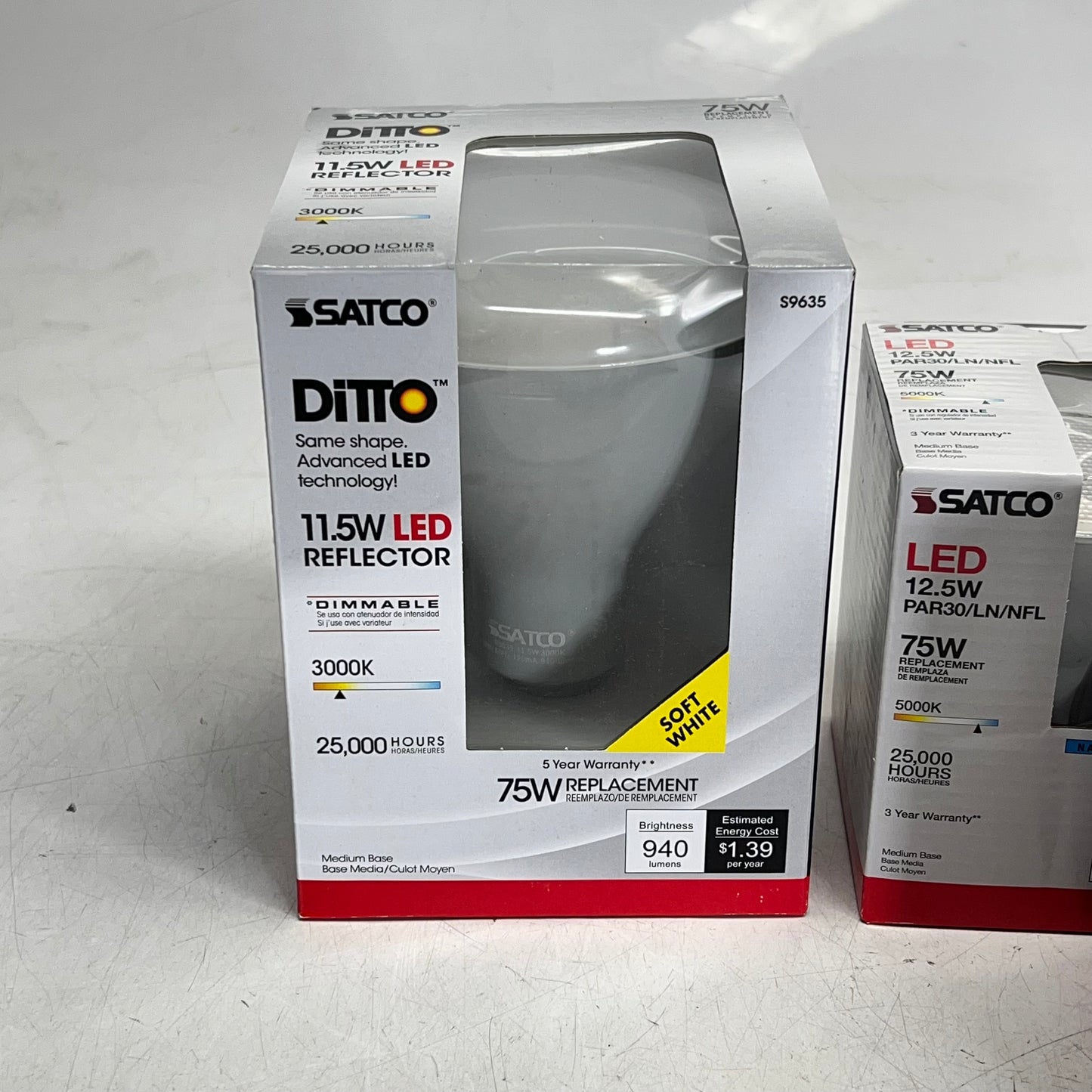 ZA@ SATCO (10 PACK) Lot Of Assorted Light Bulbs