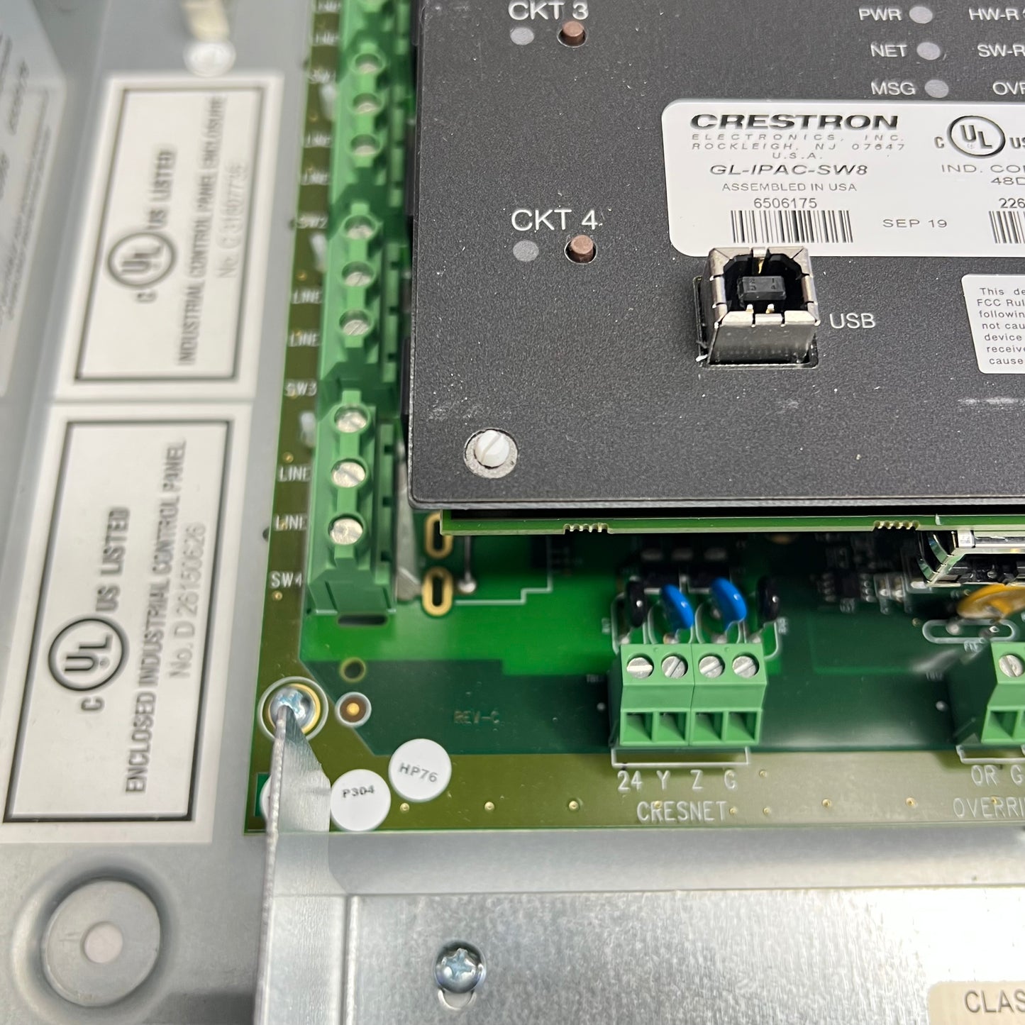 CRESTRON Green Light Integrated Switching System CL-SPACEBUILDER-GLIPACSW8