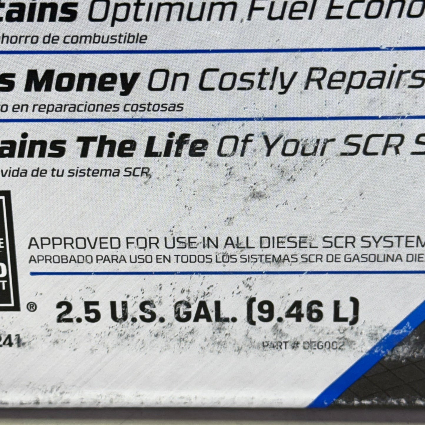 ZA@ PEAK Blue Def Platinum 2.5 Gal. Diesel Exhaust Fluid DEG002 (New) C