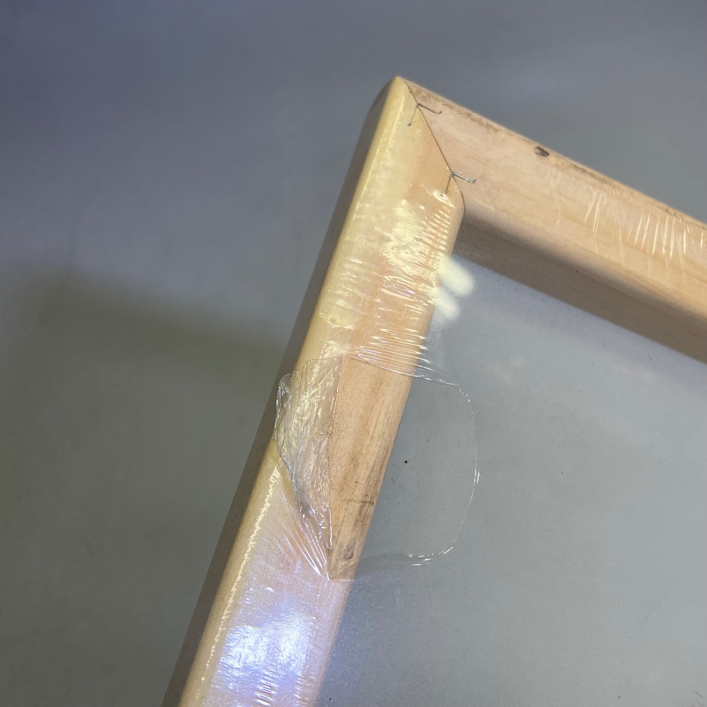 ZA@ SPEEDBALL Screen Printing Hardwood Frame Cord Locked In Grooves 10"x14" Tan 4716 (Slightly Dirty)