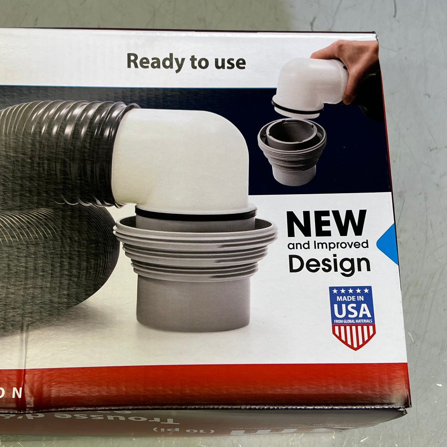 CAMCO Hassle Free Ready To Use Sewer Hose Kit 4-In-1 Adapter 10' Black 39551