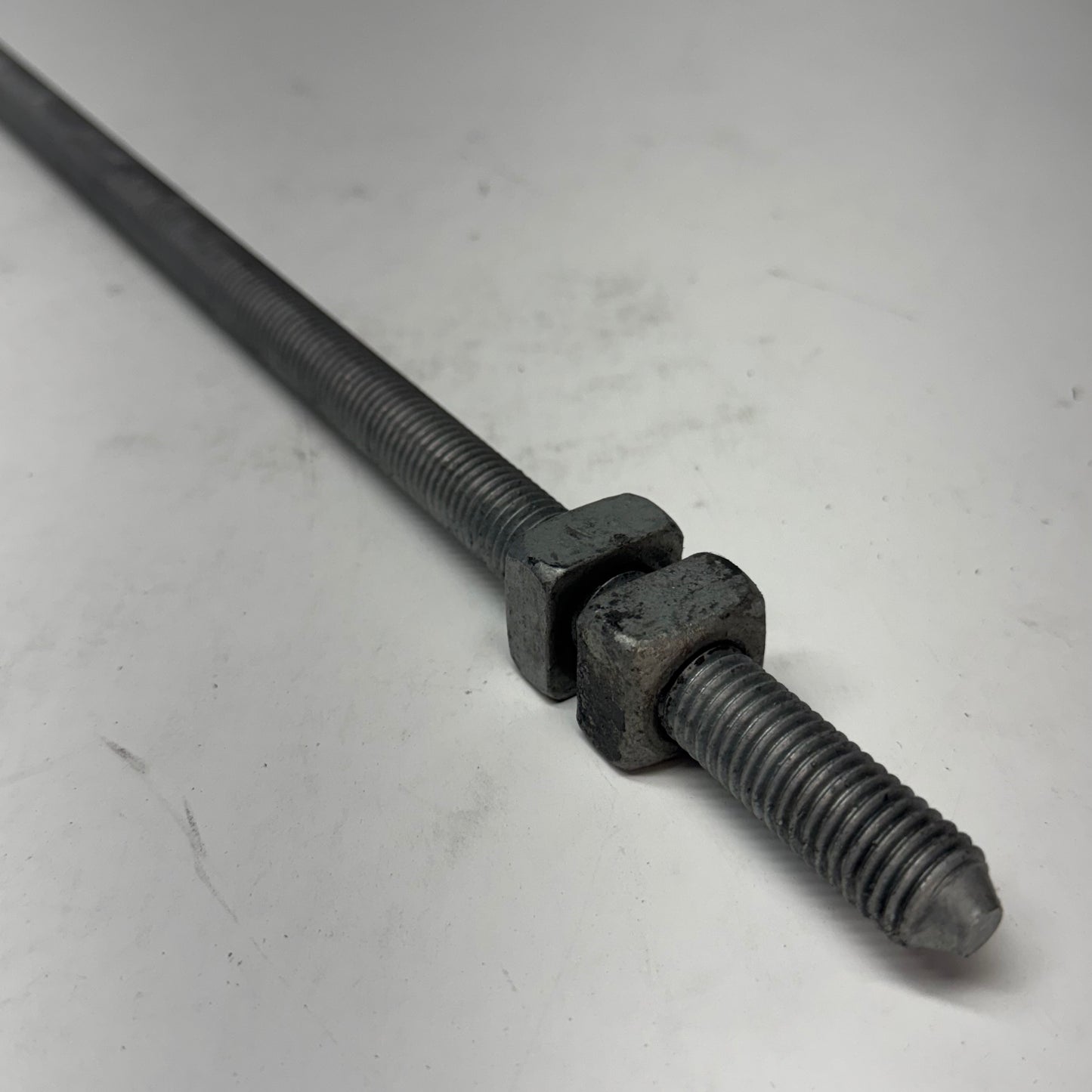 HUBBELL (15 PACK) Double Arming Bolts W/4 Nuts Galvanized Sz 5/8" x 30" 8878