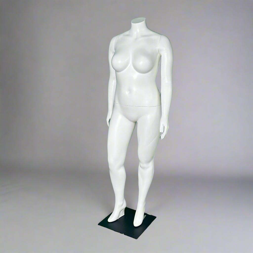 Natasha.16 Female Mannequin White/Black Base 65"T