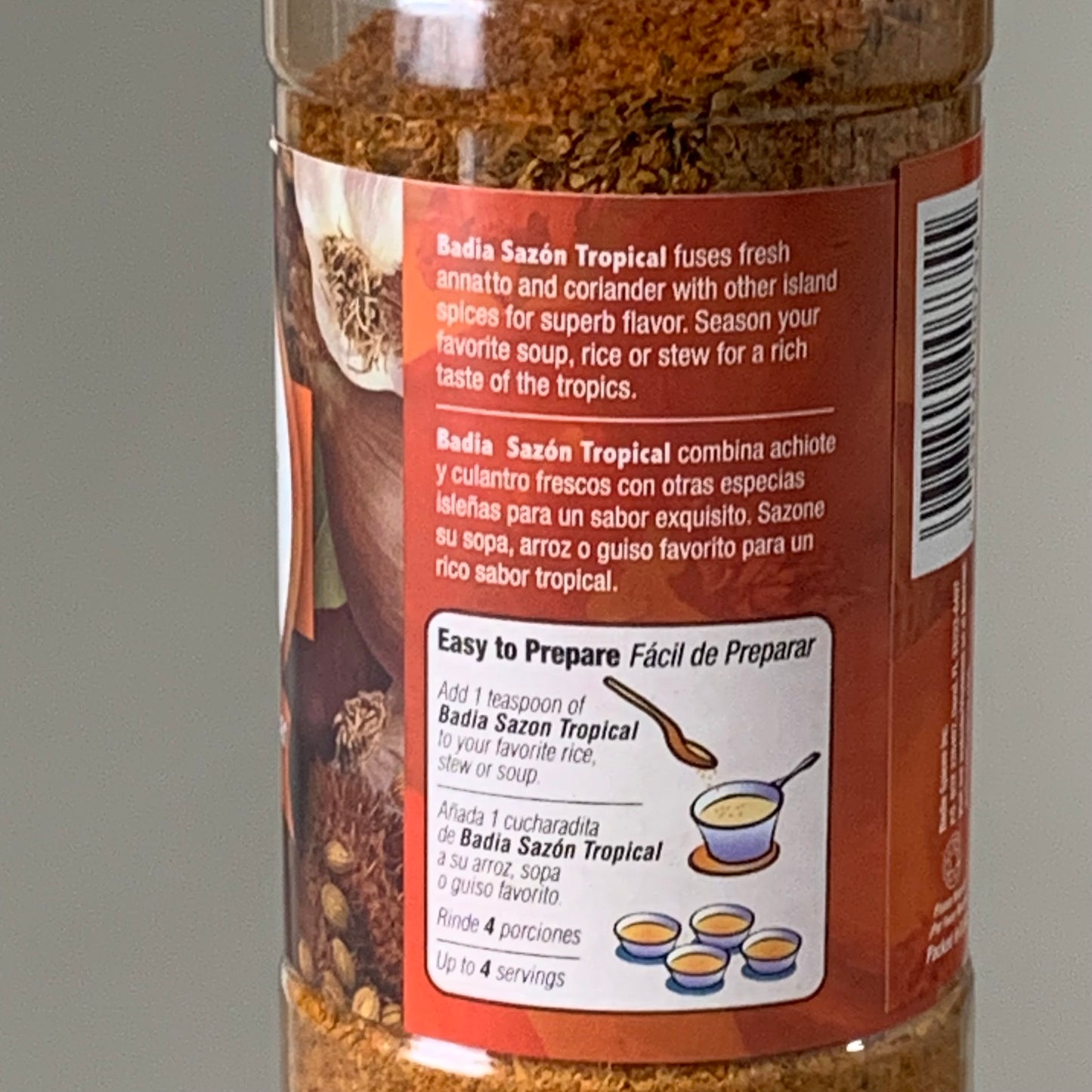 BADIA (6 PACK) Sazon Tropical W/ Coriander & Annato Gluten Free BB 10/29 6.75 Oz