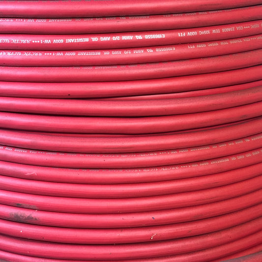 POLAR WIRE PRODUCTS Arctic Ultraflex Battery Cable Sz 1000' L , Red AUF-2/0RED