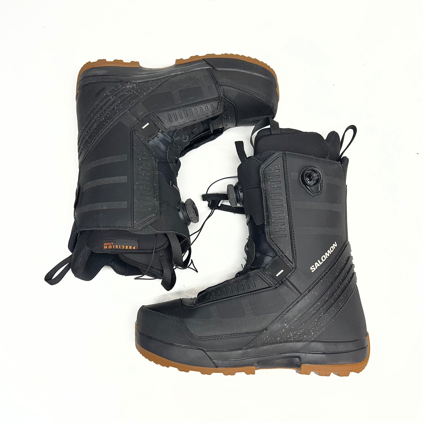 ZA@ SALOMON Malamute Dual Boa All Mountain Snowboard Boots Men's Sz 11 Black (As-Is)
