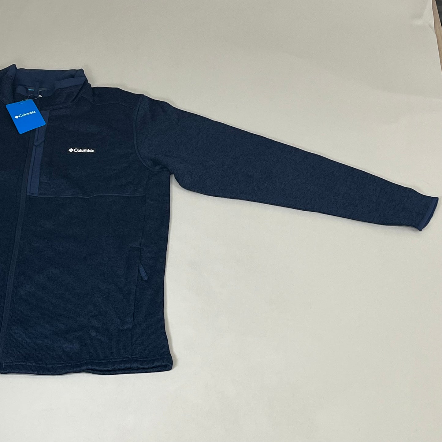COLUMBIA Sweater Weather Fleece Full Zip Jacket Men's Sz XL Heather Blue