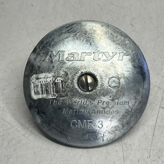MARTYR Zinc Rudder & Trim Anodes 33-3/4 Zn W/Slot Steel CMR03S