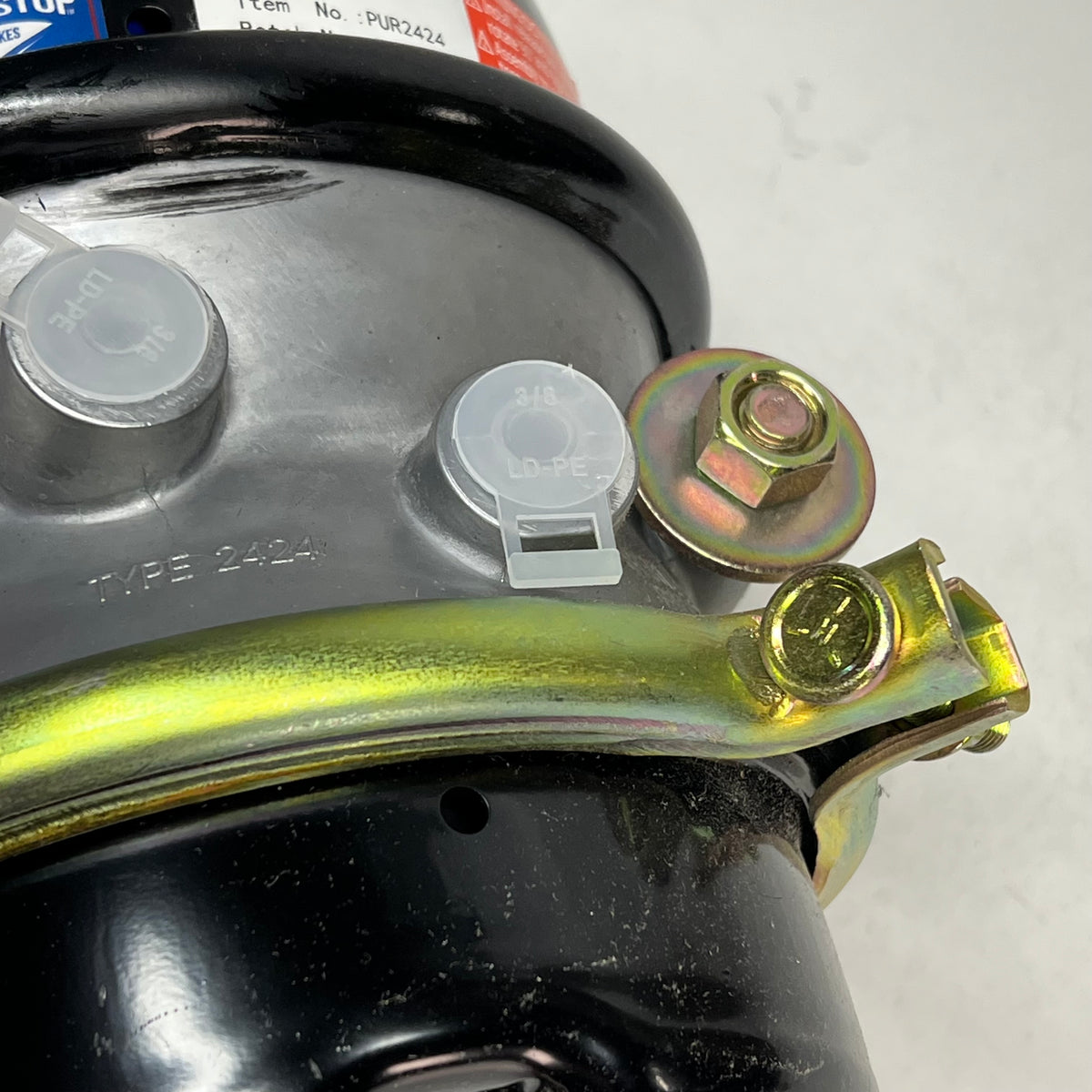 PUR-STOP Commercial Spring Brake Chamber 3/8-18 NPTF Air Inlets  PUR2424