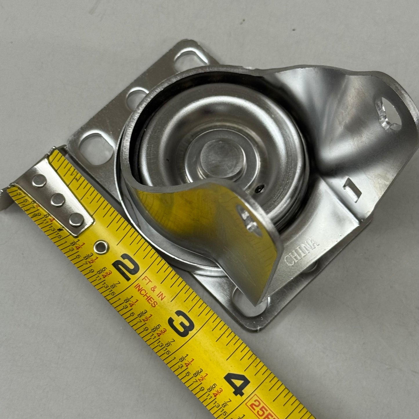 HEAVY DUTY  (2 Pack) Swivel Caster Plate Replacement 4"x2" Overall Length Chrome E32250GZ820644