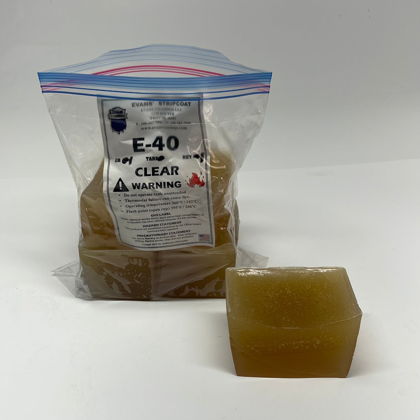 EVANS STRIPCOAT Highest Quality Protective Type I Coating  5 LB Transparent E-40