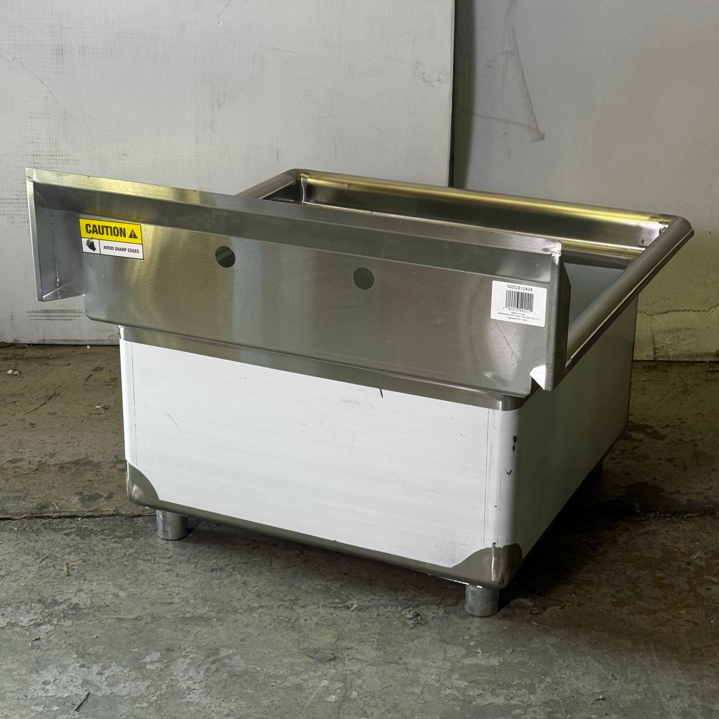 STEELTON Stainless Steel Sink 29"W x 30"L x 23"H Silver 522CS12424