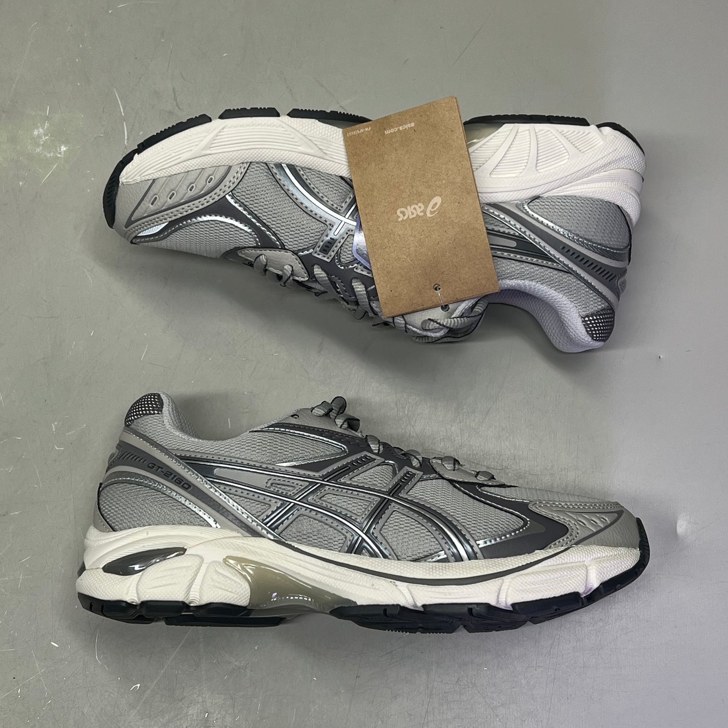 ASICS 2010's Aesthetic Sneakers US Women Wide 5/Men 4 Oyster Grey/Carbon GT-2160