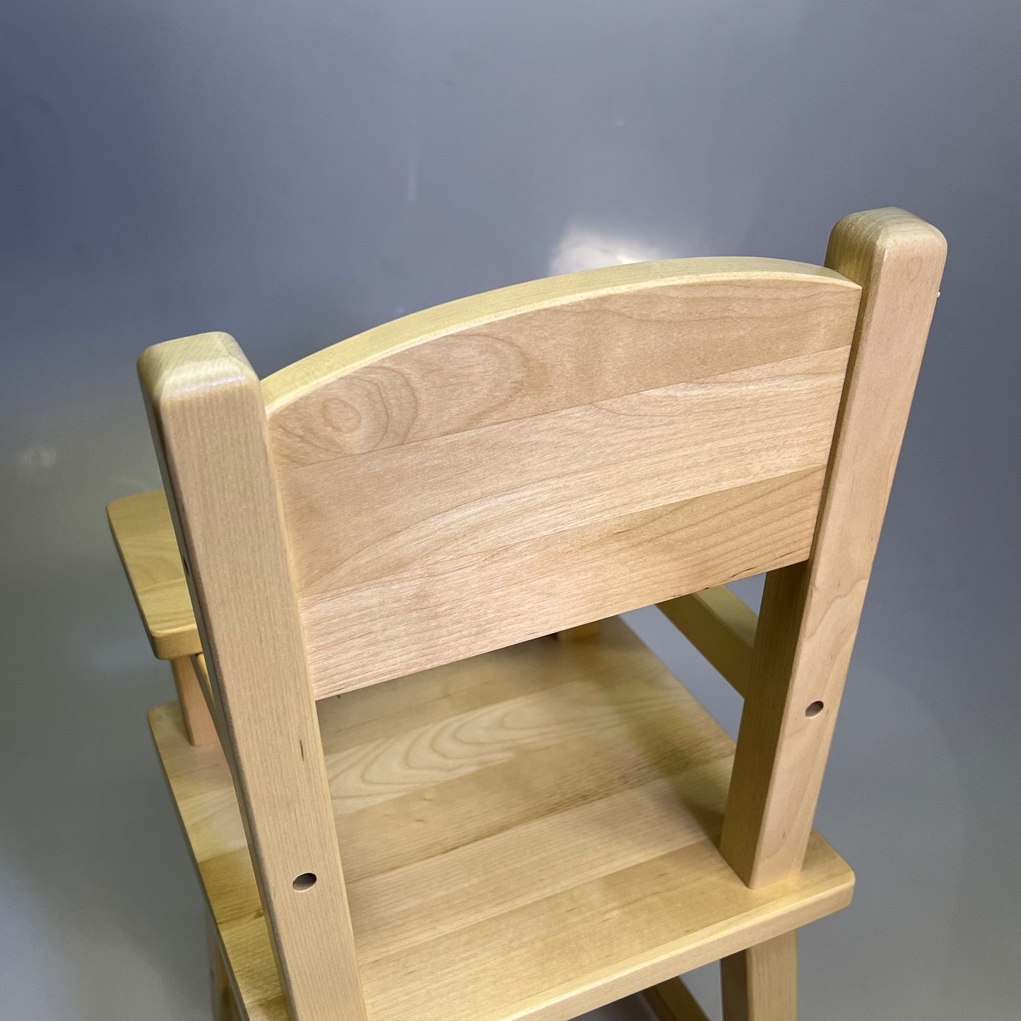LAKESHORE Hardwood Doll High Chair 11"w x 10 1/4"d x 21 1/2"h Tan EE557