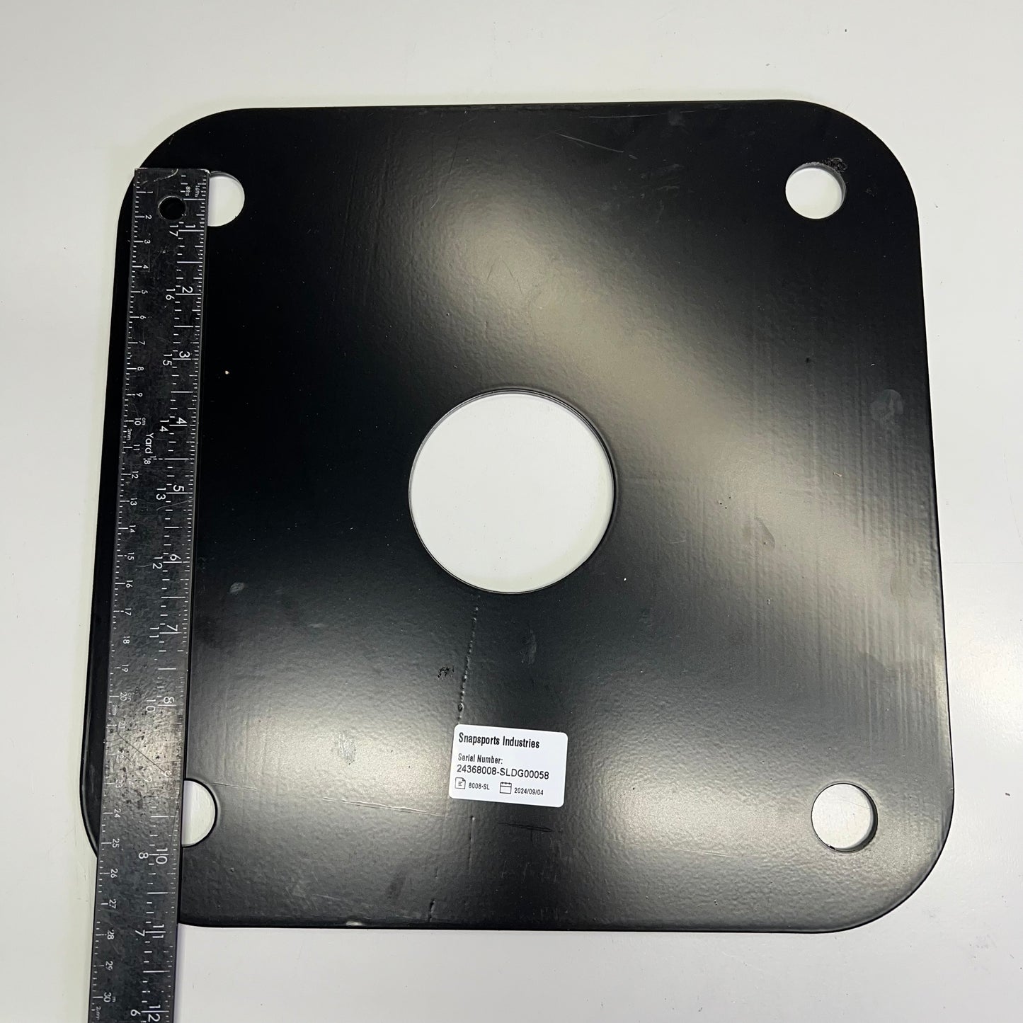 SNAPSPORTS Basketball Anchor Kit System W/ Hardware  9"x9" Black BBANCHOR-ALL