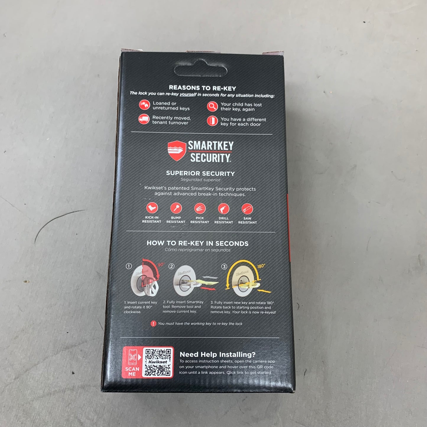 KWIKSET Smartkey Juno Entry Knob ‎12"L x 4.6"W Satin Nickel 97402-736