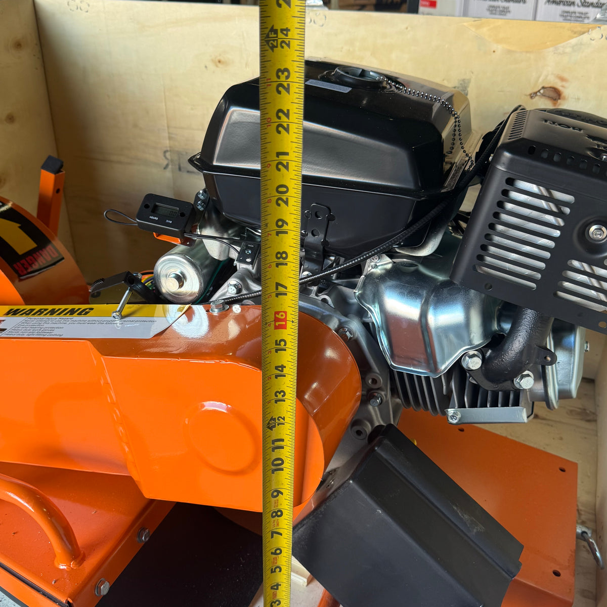 POWER KING 14HP Commercial Stump Grinder  Electric Start Green Teeth, Orange PK0803-EH
