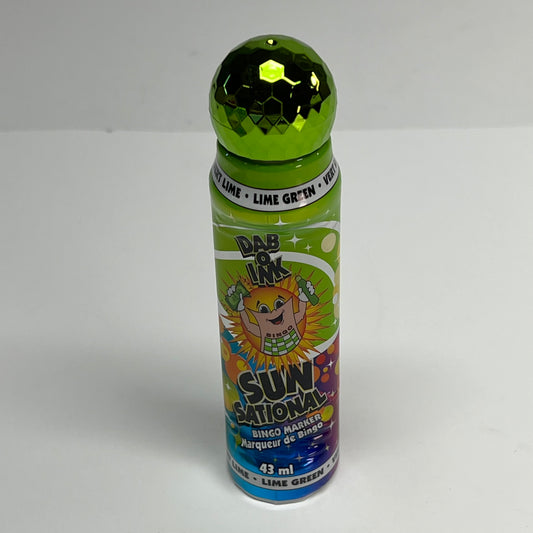 DAB O INK (12 PACK) Sunsational Bingo Marker Bright Ink 43ml/1.4 oz Lime C26