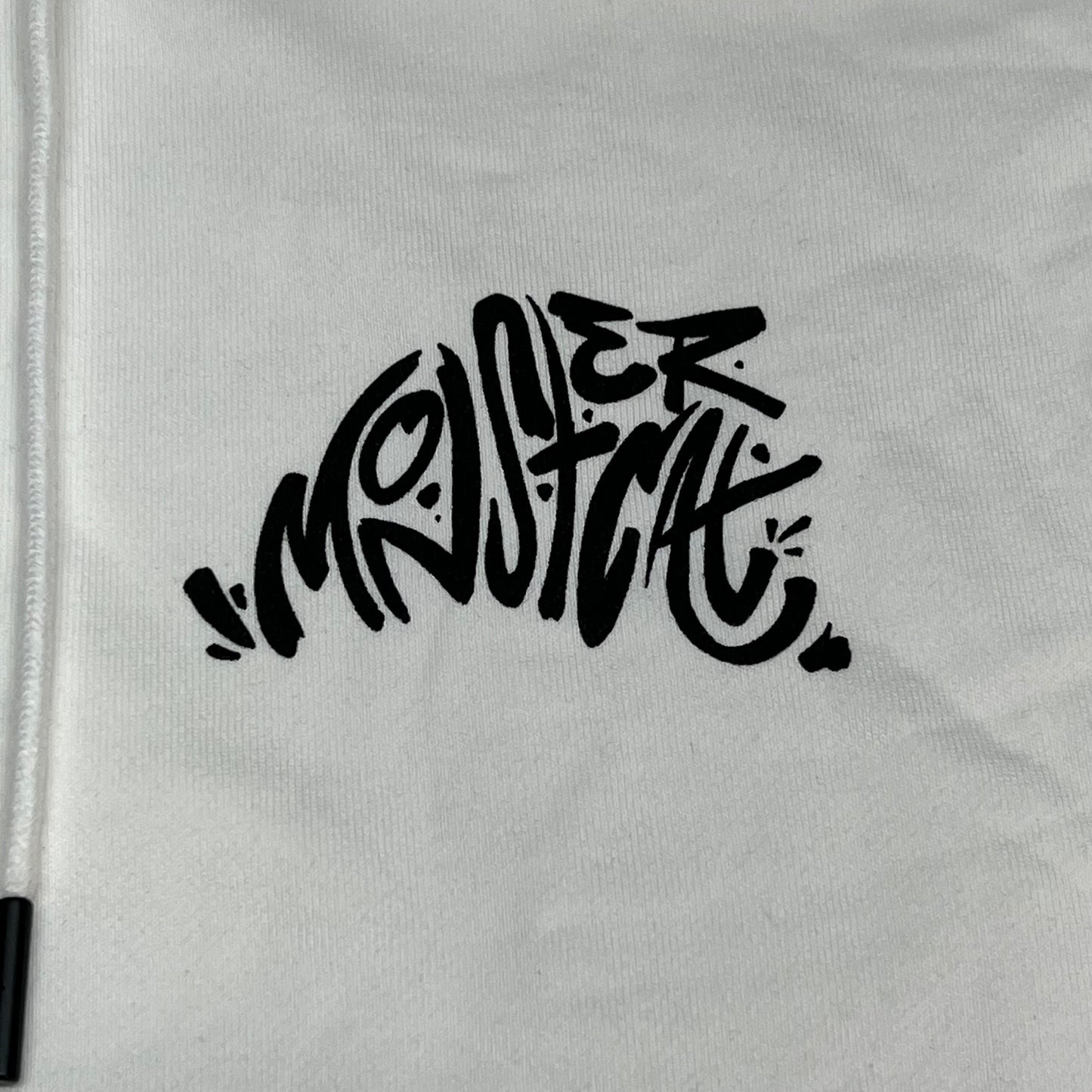 MONSTERCAT Records Adjustable Waist Sweatshirt Korean Fighter Men's Sz M White