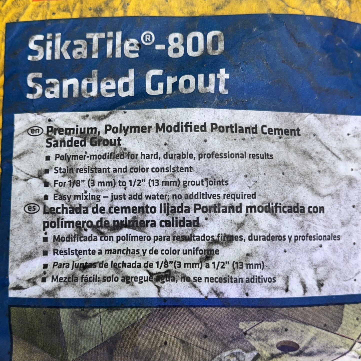SIKA Sikatile 800 Sanded Grout Premium Black Color 25 Lbs Black 648718 (New Other)