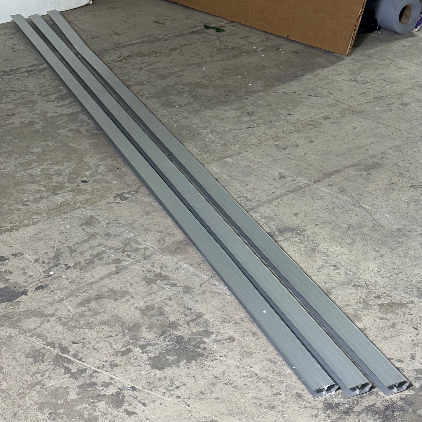 ZA@ Aluminum Headrails (3 Pcs) AL-072-090 Sz 120”Lx2”W (New)