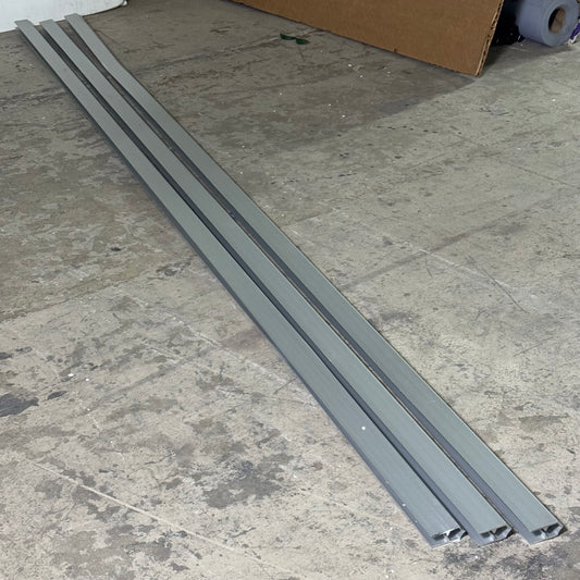 ZA@ Aluminum Headrails (3 Pcs) AL-072-090 Sz 120”Lx2”W (New)