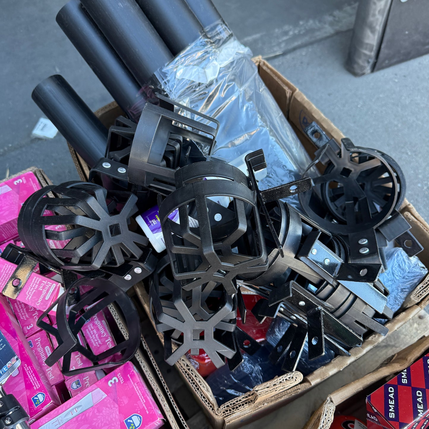 ZA@ Pallet of MIXED Industrial, RAWVELO Energy Gel, Paper Bags, Pipes, Expired Pregnancy Tests, & More! (AS-IS)