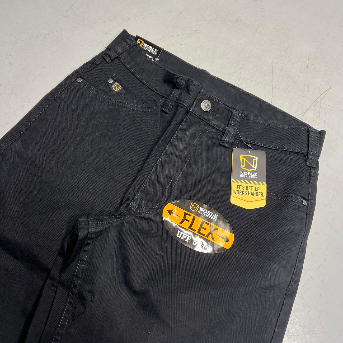 NOBLE OUTFITTERS Flex 5-Pocket Twill Work Pant Men's Sz 30x30 Black 18450