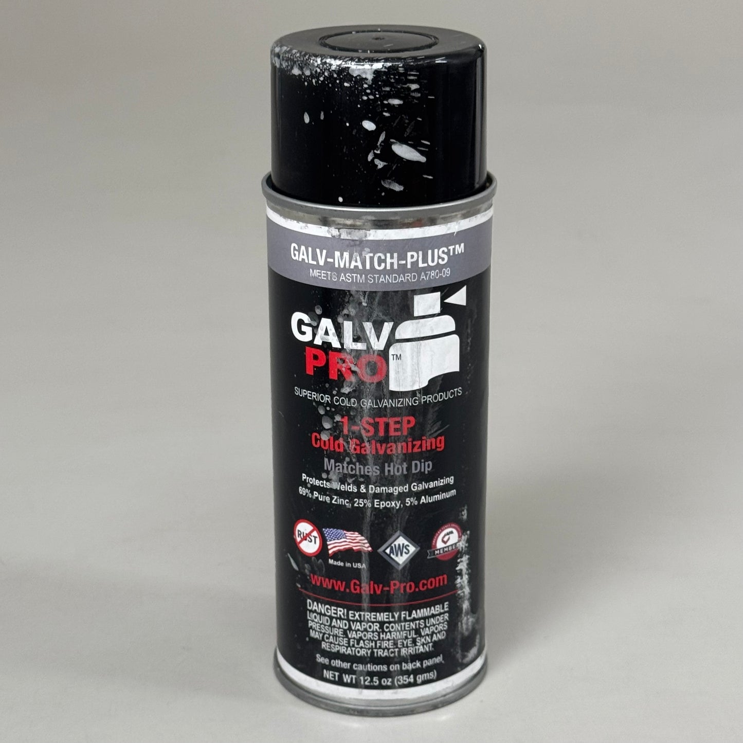 ZA@ GALV PRO (2 PACK) 1-Step Cold Galvanizing Touch-Up Paint Galvanized Grey 12.5oz As-is