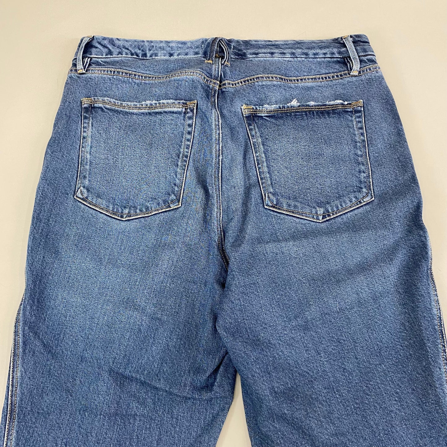 GOOD AMERICAN Good Curve Straight Jeans Women's Sz 15 Indigo737 GCST220T