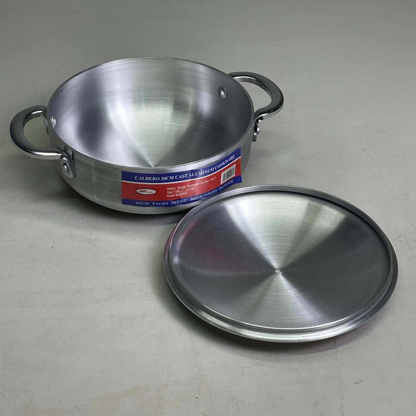 Cast Aluminum Caldero Cookware 6 Piece Set Satin Finish