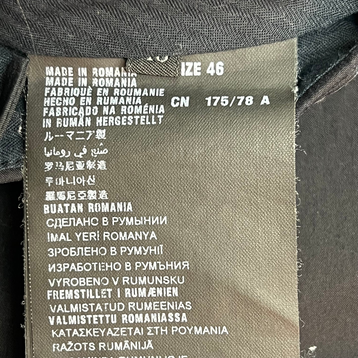 PRADA Milano Pants 78% Cotton 10% Nylon 3% Elastane Sz 46 Black