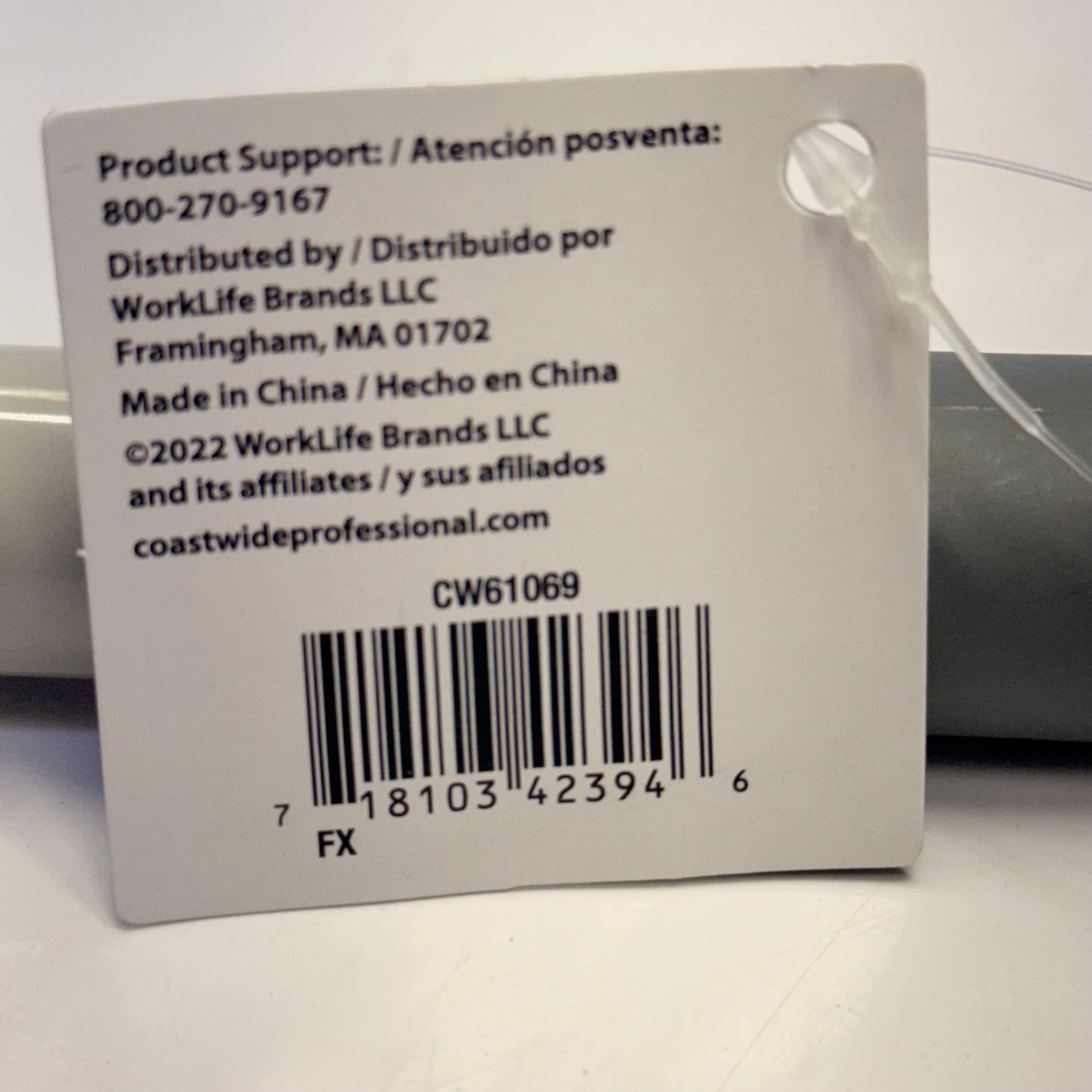 COASTWIDE (6 PACK) Professional Lobby Broom 36"Height 8" Bristle Width Gray CW61069