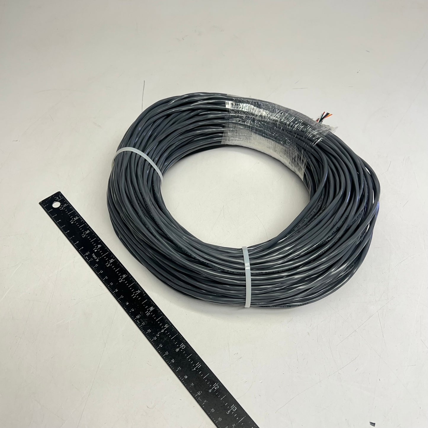 Stranded OAS CMR/CL3R Bare Stranded Copper Conductor 250' 22/8 Grey 67007-250