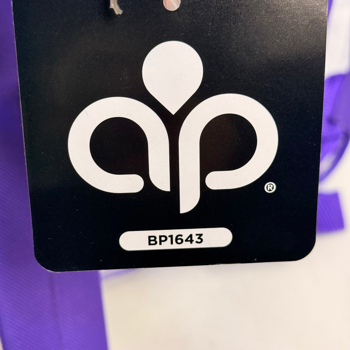 BWAP 17" Clear Plastic Backpack 17" x 12" x 6" Color Purple BP1643