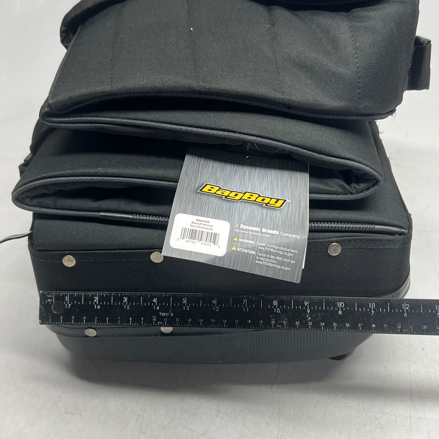 BAGBOY Golf Freestyle Travel Cover 15"L x 12"W x 11"H Black/Charcoal BB97055