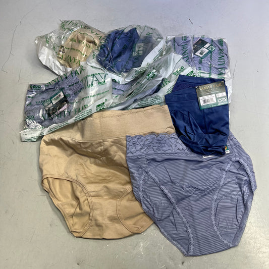 ZA@ VANITY FAIR Lot of Assorted Underwear Lace, Brief's & Shorts Women's Sz M Multicolor