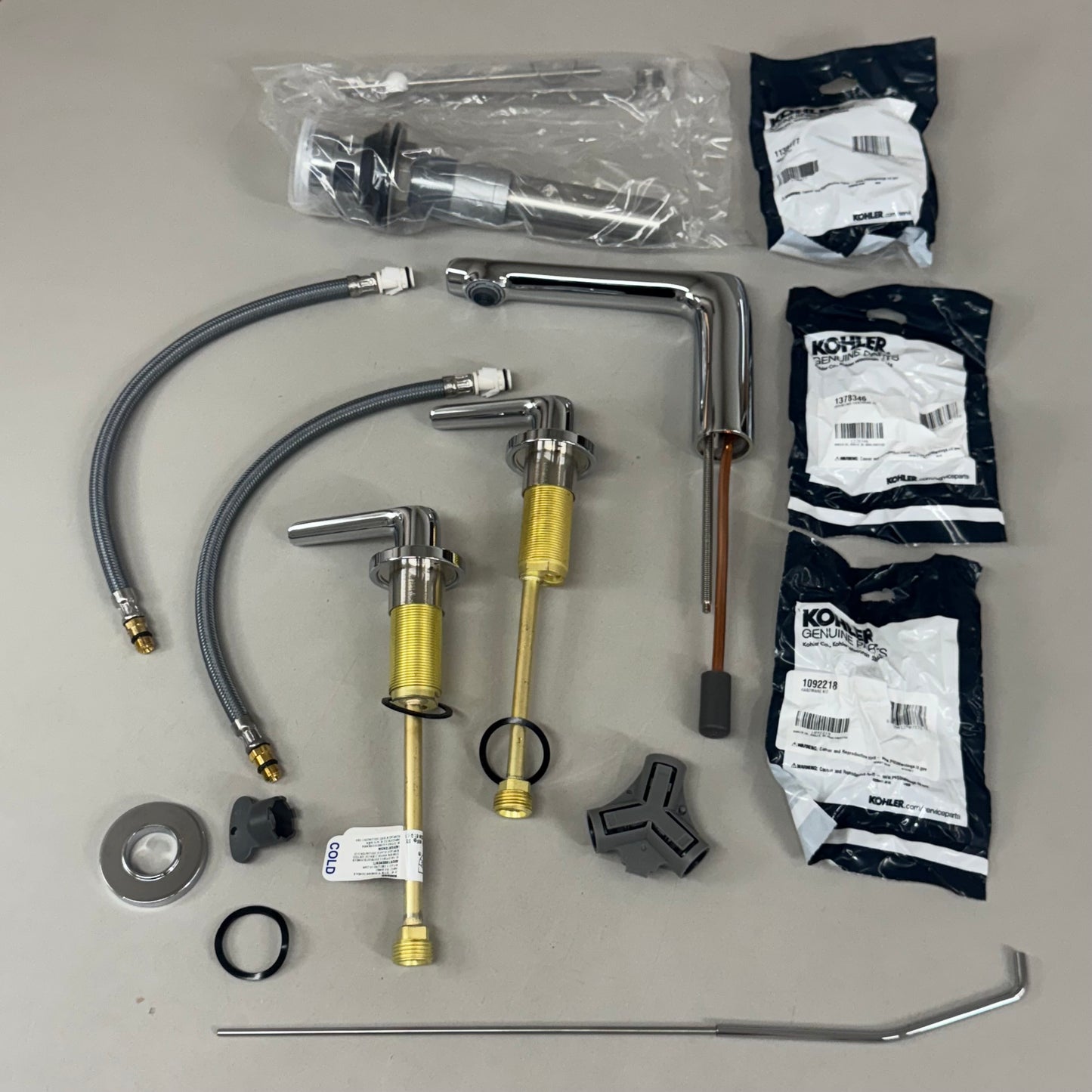 KOHLER Avid Widespread Lever Bathroom Faucet Polished Chrome 97352-4-CP