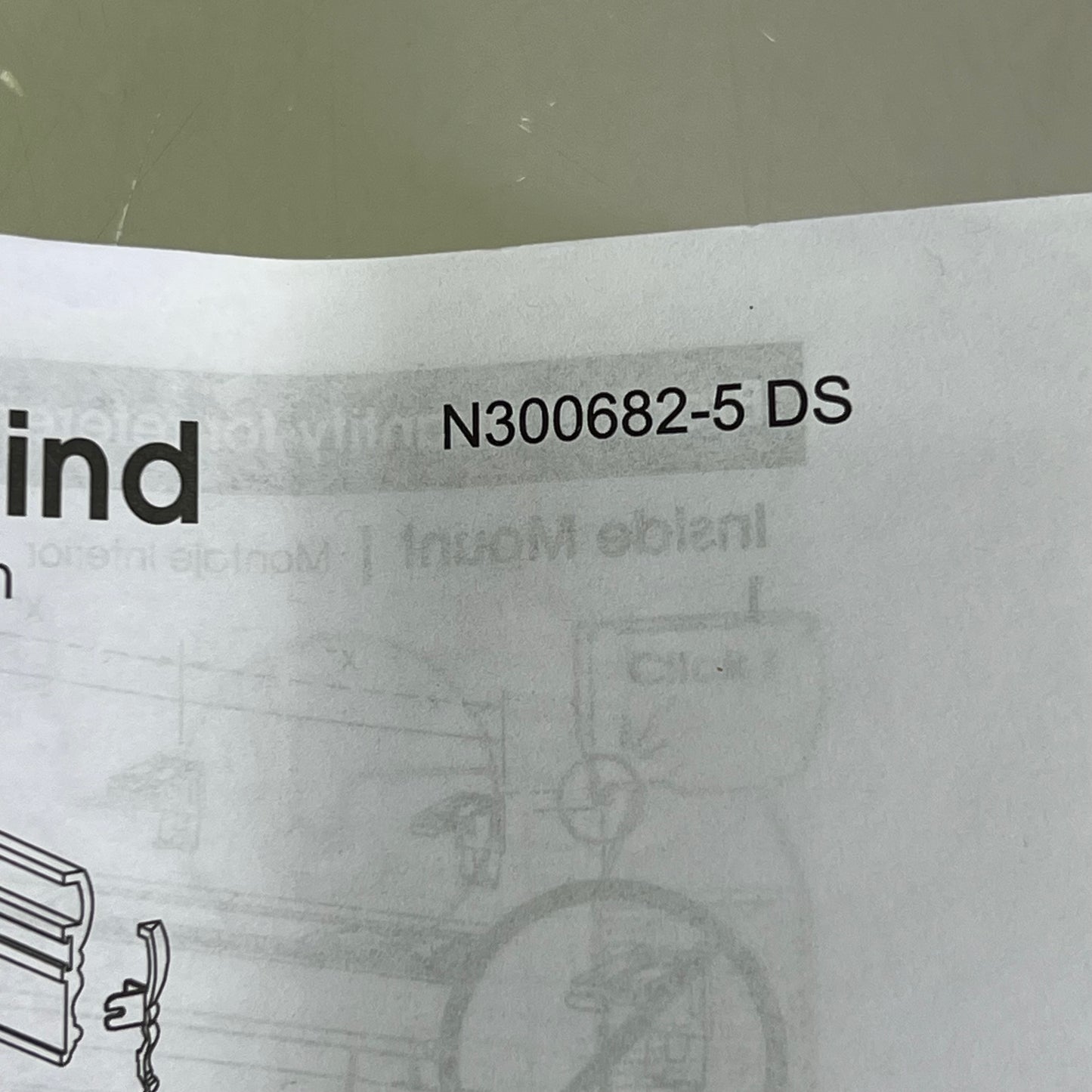 HOME DECORATORS COLLECTION Cordless Faux Wood Blinds 2.5"x 35"Wx48"L White