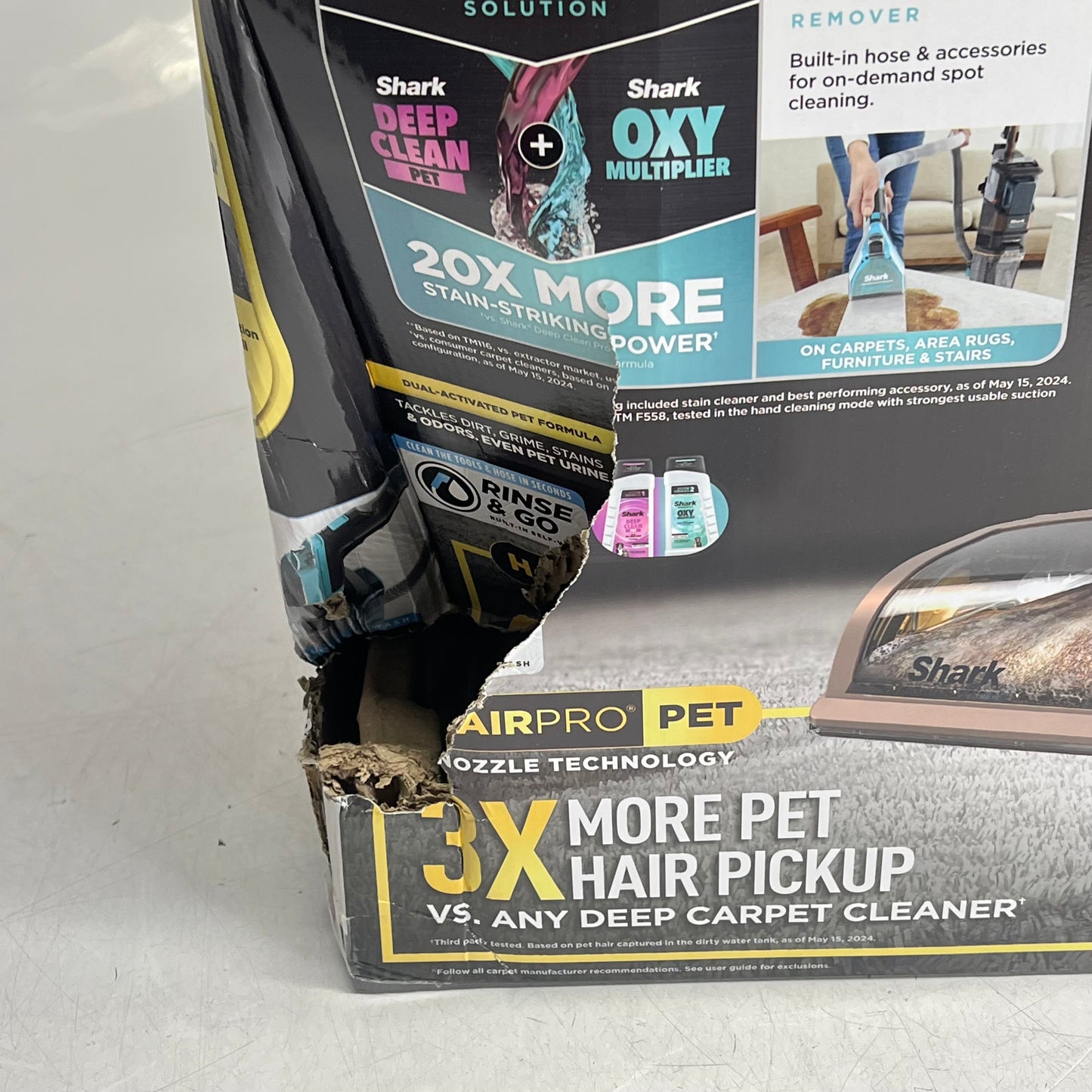 SHARK CarpetXpert HairPro Pet W/ Stain Striker 2-in-1 Deep Carpet Cleaner EX301