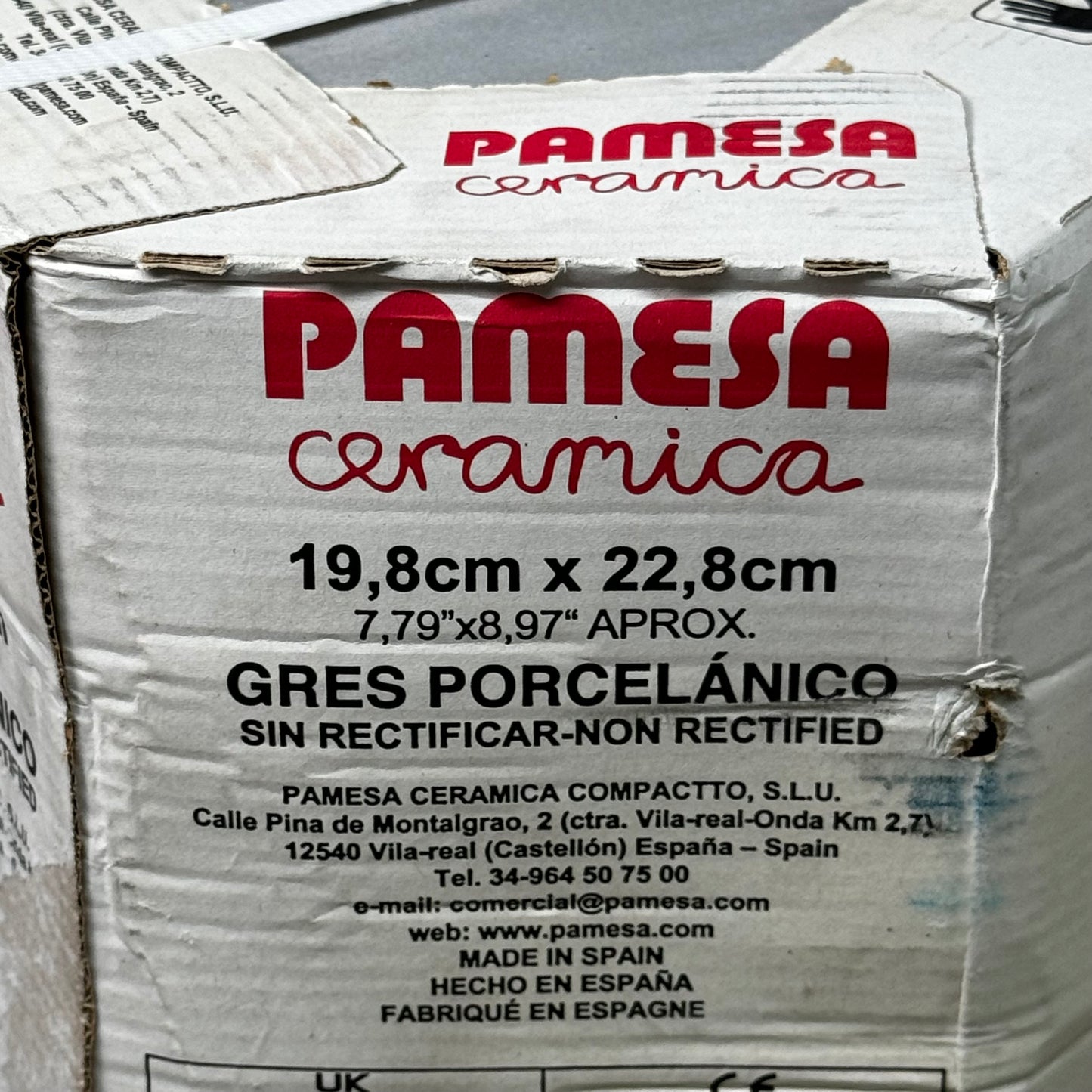 PAMESA CERAMICA Lambeth Cement Calidad Hexagon 8"X9" 24 Tiles TONOOG3