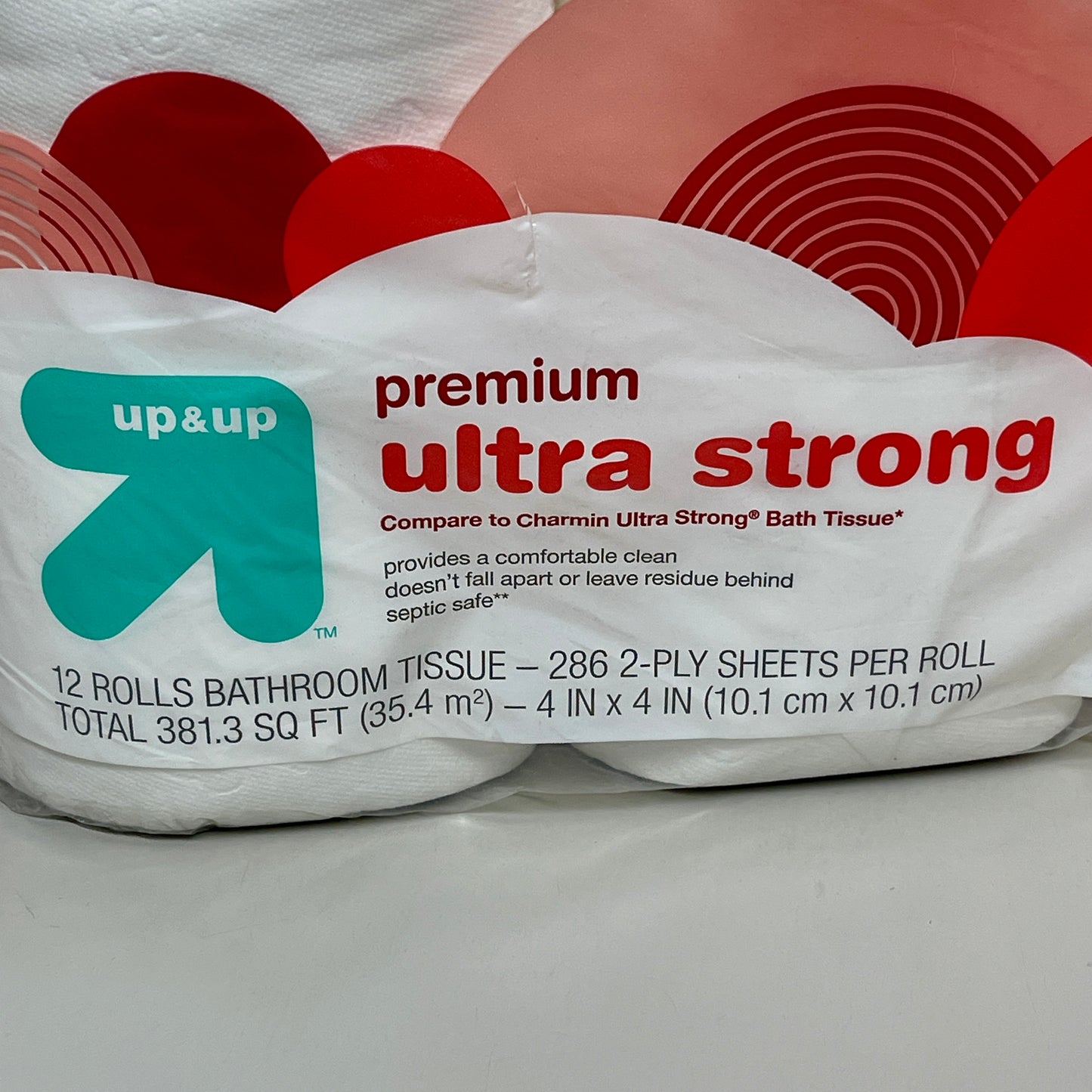 za@ UP & UP (TARGET) 24 ROLLS! 2-Ply Premium Ultra Strong Bathroom Tissue / Toilet Paper (New)
