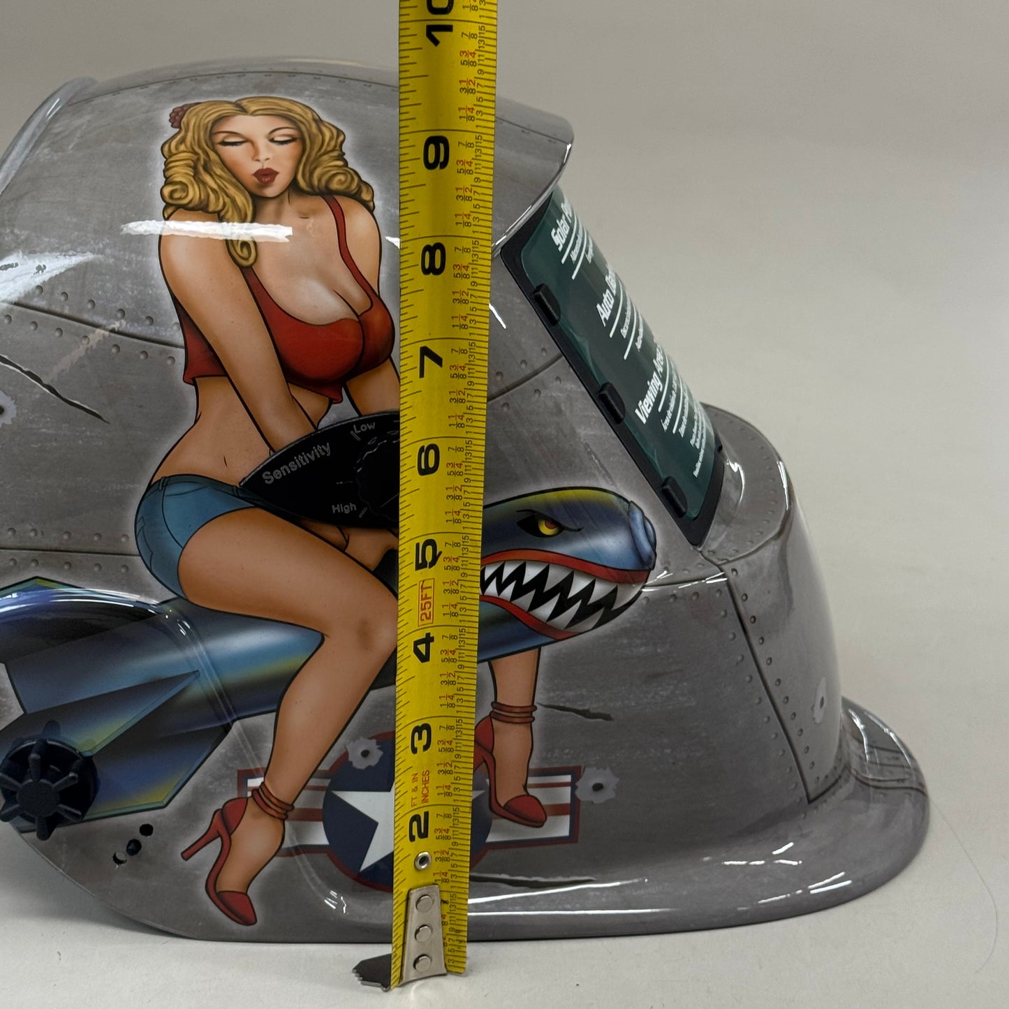 TITAN ShopIron Auto Darkening Welding Helmet 3.85x2.17" View Pin Up Girls 41288 (New Other)