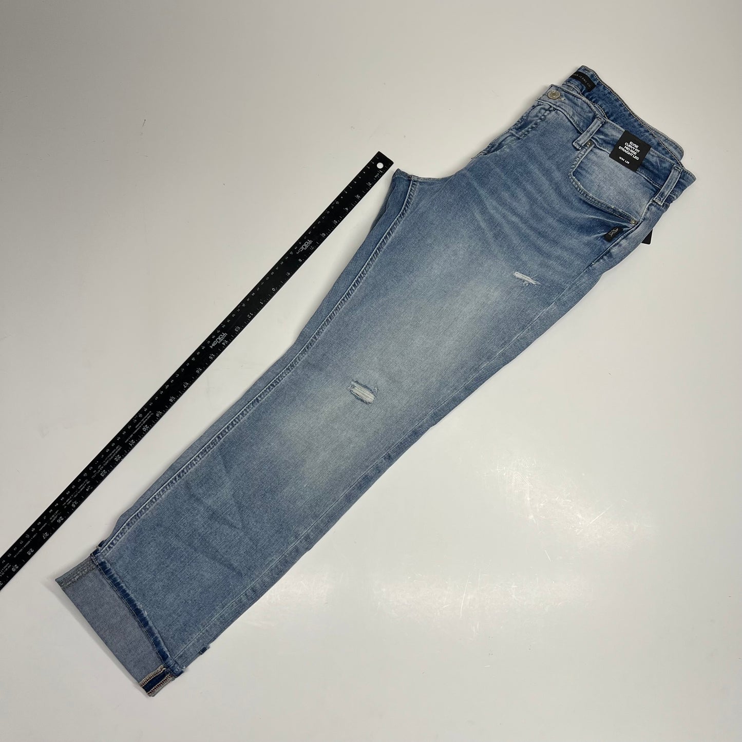 SILVER JEANS CO Elyse Curvy Fit Mid Rise Straight Leg Women's Size 34/29 Indigo