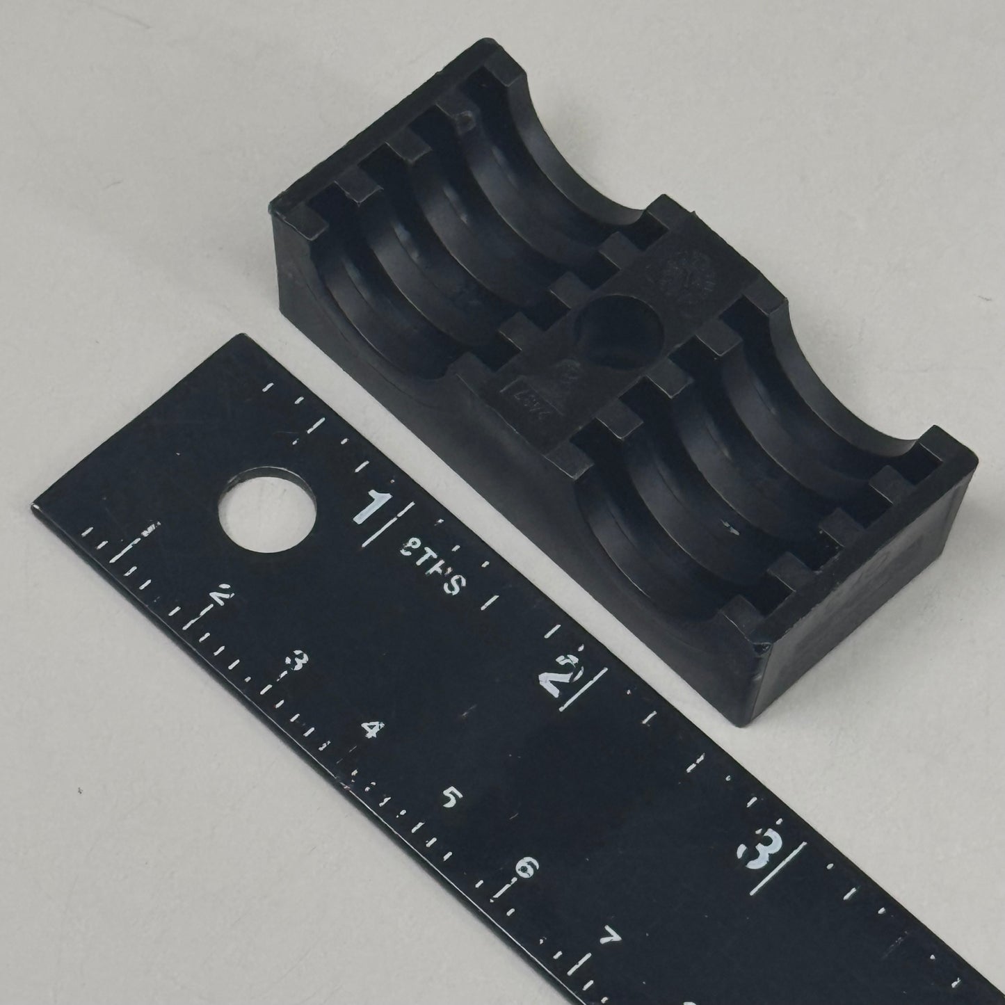 STAUFF (25 PACK) Clamp Body Sz 3D O19mm Twin Series Polypropylene 319/19-PP-BK