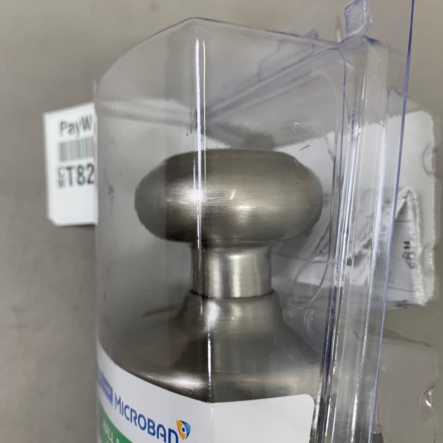 KWIKSET Closet Cove Passage Door Knob 2" Diameter Silver 92001-509